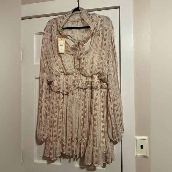 ANTHROPOLOGIE • LET ME BE • MOCK NECK SHEER MINI DRESS NWT - Picture 8 of 10